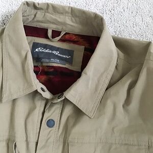 Eddie Bauer fleece lined shacket